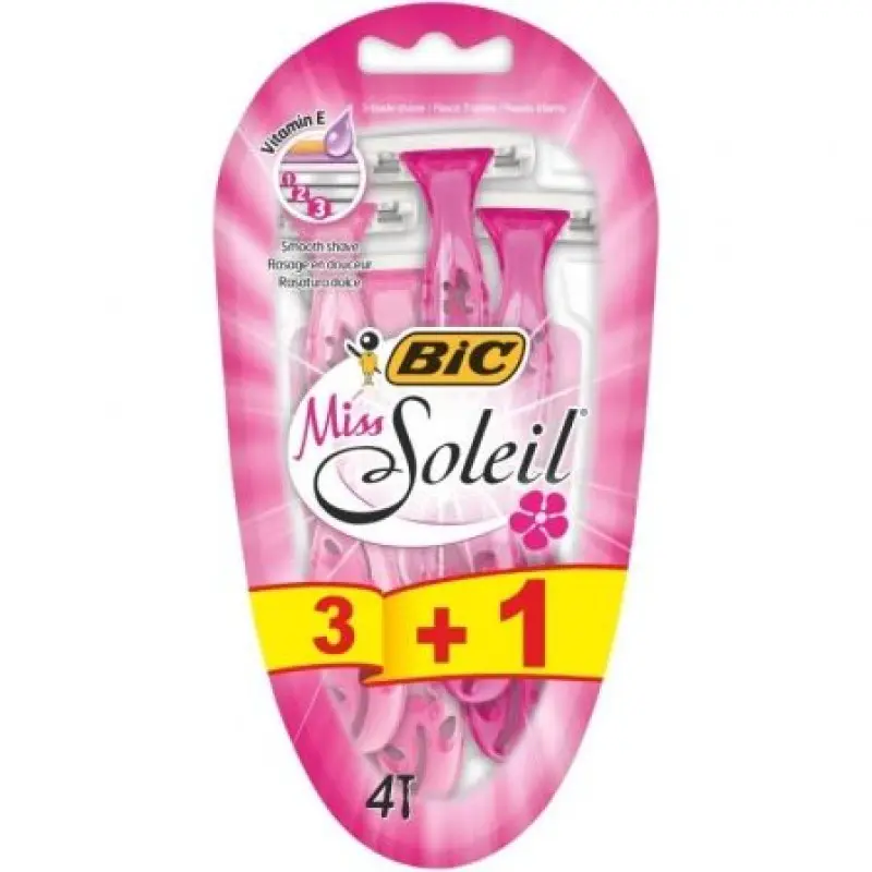 Cuchilla de Depilar Bic Miss Soleil / 4 uds Cuchilla de Depilar Bic Miss Soleil / 4 uds