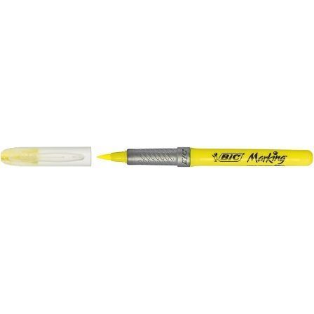 Caja de Marcadores Fluorescentes Bic Brite Liner Grip/ 12 unidades/ Amarillos Caja de Marcadores Fluorescentes Bic Brite Liner Grip/ 12 unidades/ Amarillos