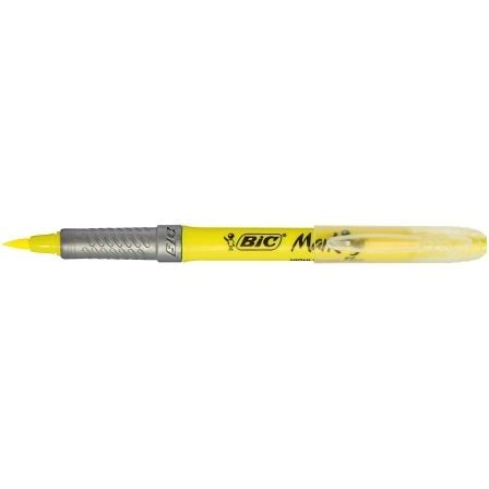 Caja de Marcadores Fluorescentes Bic Brite Liner Grip/ 12 unidades/ Amarillos Caja de Marcadores Fluorescentes Bic Brite Liner Grip/ 12 unidades/ Amarillos