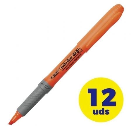 Caja de Marcadores Fluorescentes Bic Brite Liner Grip/ 12 unidades/ Naranjas Caja de Marcadores Fluorescentes Bic Brite Liner Grip/ 12 unidades/ Naranjas