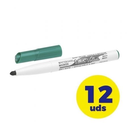 Caja de Rotuladores para Pizarra Bic Velleda 9581681/ 2mm/ 12 unidades/ Verdes Caja de Rotuladores para Pizarra Bic Velleda 9581681/ 2mm/ 12 unidades/ Verdes