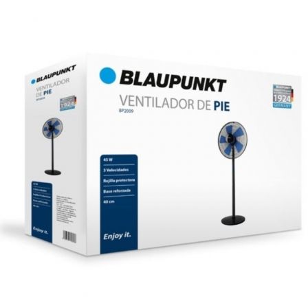Ventilador de Pie Blaupunkt BP2009/ 45W/ 5 Aspas 40cm/ 3 velocidades Ventilador de Pie Blaupunkt BP2009/ 45W/ 5 Aspas 40cm/ 3 velocidades