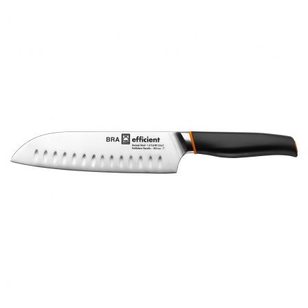 Cuchillo Santoku Bra Efficient A198004/ Hoja 180mm/ Acero inoxidable Cuchillo Santoku Bra Efficient A198004/ Hoja 180mm/ Acero inoxidable