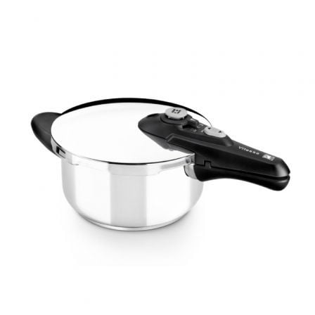 Olla a Presión Bra Vitesse A185104/ Ø24cm/ 9L/ Acero Inoxidable/ Apta para Inducción Olla a Presión Bra Vitesse A185104/ Ø24cm/ 9L/ Acero Inoxidable/ Apta para Inducción