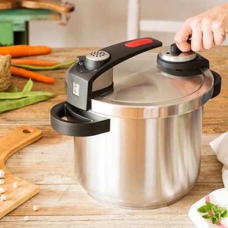 Olla a Presión Tekna A185602/ Ø22cm/ 6L/ Acero Inoxidable/ Apta para Inducción Olla a Presión Tekna A185602/ Ø22cm/ 6L/ Acero Inoxidable/ Apta para Inducción