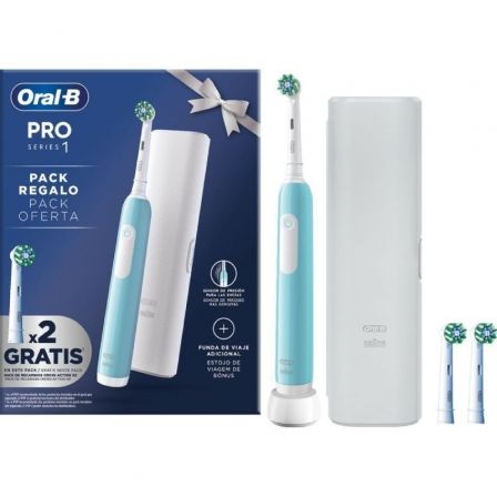 Cepillo Dental Braun Oral-B Pro Series 1/ Incluye 2 Recambios/ Azul Cepillo Dental Braun Oral-B Pro Series 1/ Incluye 2 Recambios/ Azul