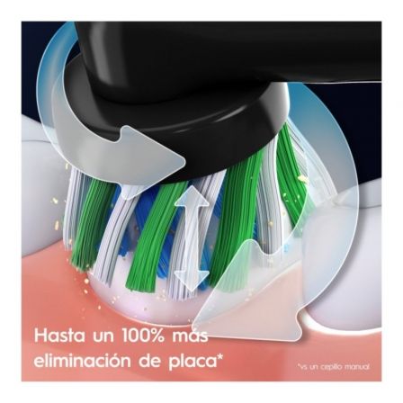 Cepillo Dental Braun Oral-B Series Pro 3 3000/ Incluye 4 Recambios/ Negro Cepillo Dental Braun Oral-B Series Pro 3 3000/ Incluye 4 Recambios/ Negro