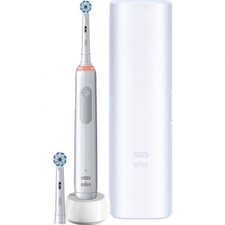 Cepillo Dental Braun Oral-B Vitality Pro 3 3500/ Incluye 2 Recambios/ Blanco Cepillo Dental Braun Oral-B Vitality Pro 3 3500/ Incluye 2 Recambios/ Blanco