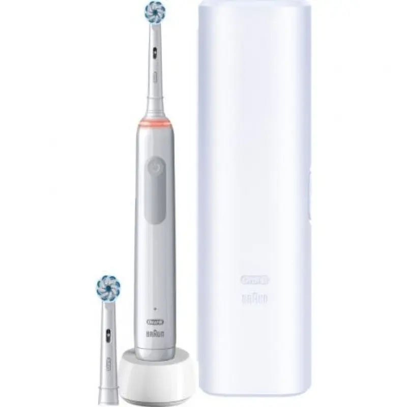 Cepillo Dental Braun Oral-B Vitality Pro 3 3500/ Incluye 2 Recambios/ Blanco Cepillo Dental Braun Oral-B Vitality Pro 3 3500/ Incluye 2 Recambios/ Blanco