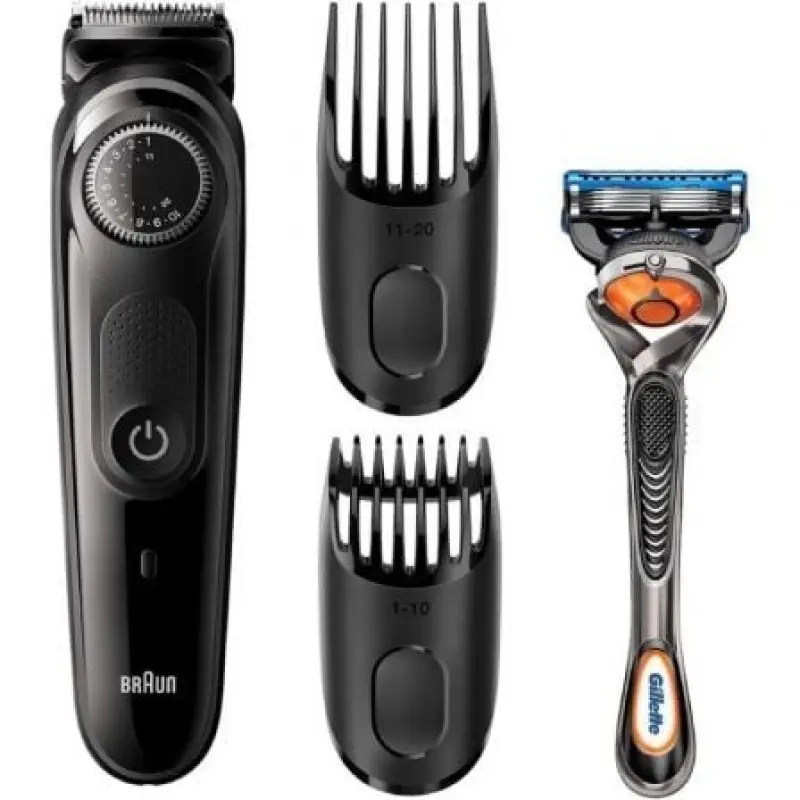 Cortabarbas Braun Beardtrimmer Series 3000 BT3242/ con Batería/ Incluye Gillette F5 ProGlide Cortabarbas Braun Beardtrimmer Series 3000 BT3242/ con Batería/ Incluye Gillette F5 ProGlide