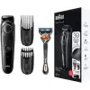 Cortabarbas Braun Beardtrimmer Series 3000 BT3242/ con Batería/ Incluye Gillette F5 ProGlide Cortabarbas Braun Beardtrimmer Series 3000 BT3242/ con Batería/ Incluye Gillette F5 ProGlide
