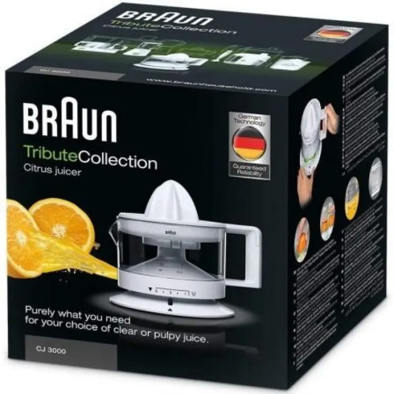 Exprimidor Braun Tributecollection CJ3000/ 20W/ Capacidad 350ml Exprimidor Braun Tributecollection CJ3000/ 20W/ Capacidad 350ml