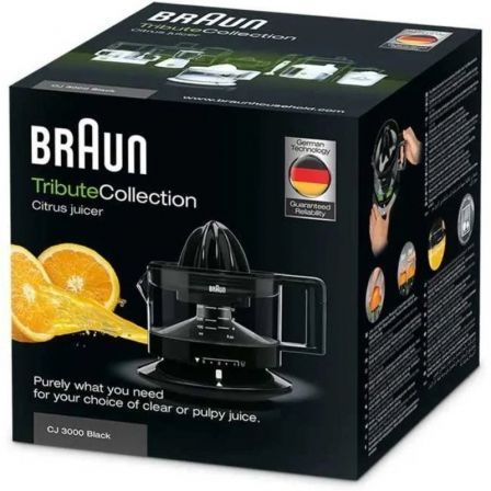 Exprimidor Braun Tributecollection CJ 3000/ 20W/ Capacidad 350ml Exprimidor Braun Tributecollection CJ 3000/ 20W/ Capacidad 350ml