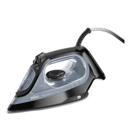 Plancha Braun TexStyle 3 SI3055BK/ 2400W/ Depósito 270ml Plancha Braun TexStyle 3 SI3055BK/ 2400W/ Depósito 270ml