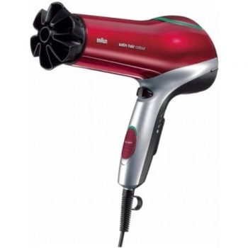 Secador Braun Satin Hair 7 HD770E/ 2200W/ Iónico/ Rojo y Plata Secador Braun Satin Hair 7 HD770E/ 2200W/ Iónico/ Rojo y Plata