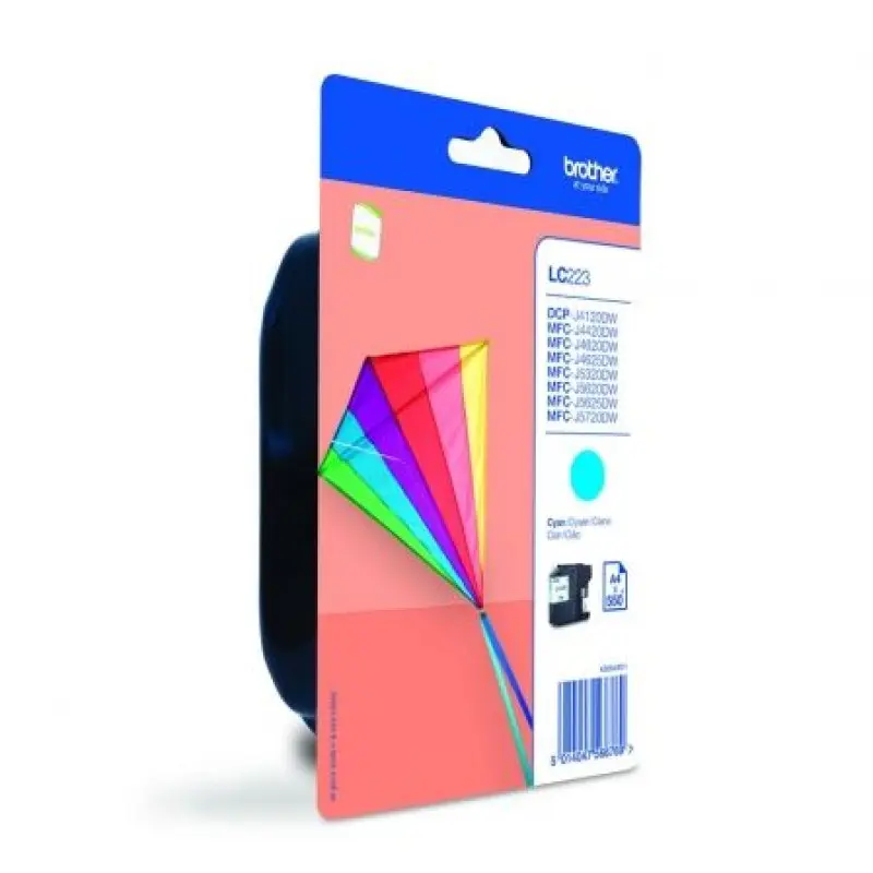 Cartucho de Tinta Original Brother LC-223CBP/ Cian Cartucho de Tinta Original Brother LC-223CBP/ Cian