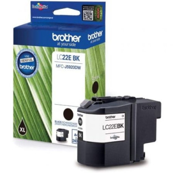 Cartucho de Tinta Original Brother LC-22EBK XL Alta Capacidad/ Negro Cartucho de Tinta Original Brother LC-22EBK XL Alta Capacidad/ Negro