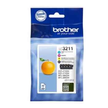 Cartucho de Tinta Original Brother LC-3211VAL Multipack/ Cian/ Magenta/ Amarillo/ Negro Cartucho de Tinta Original Brother LC-3211VAL Multipack/ Cian/ Magenta/ Amarillo/ Negro