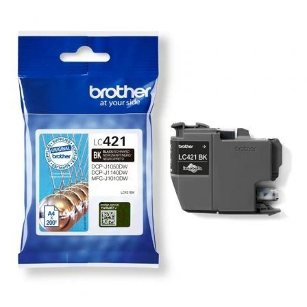 Cartucho de Tinta Original Brother LC421/ Negro Cartucho de Tinta Original Brother LC421/ Negro