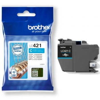 Cartucho de Tinta Original Brother LC421/ Cian Cartucho de Tinta Original Brother LC421/ Cian