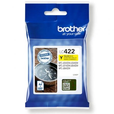 Cartucho de Tinta Original Brother LC-422/ Amarillo Cartucho de Tinta Original Brother LC-422/ Amarillo