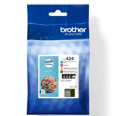 Cartucho de Tinta Original Brother LC424VAL/ Multipack/ Cian/ Magenta/ Amarillo/ Negro Cartucho de Tinta Original Brother LC424VAL/ Multipack/ Cian/ Magenta/ Amarillo/ Negro