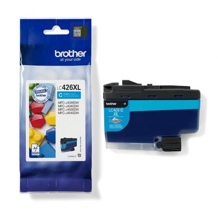 Cartucho de Tinta Original Brother LC-426 XL Alta Capacidad/ Cian Cartucho de Tinta Original Brother LC-426 XL Alta Capacidad/ Cian