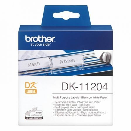 Rollo de Etiquetas Original Brother DK-11204 Rollo de Etiquetas Original Brother DK-11204