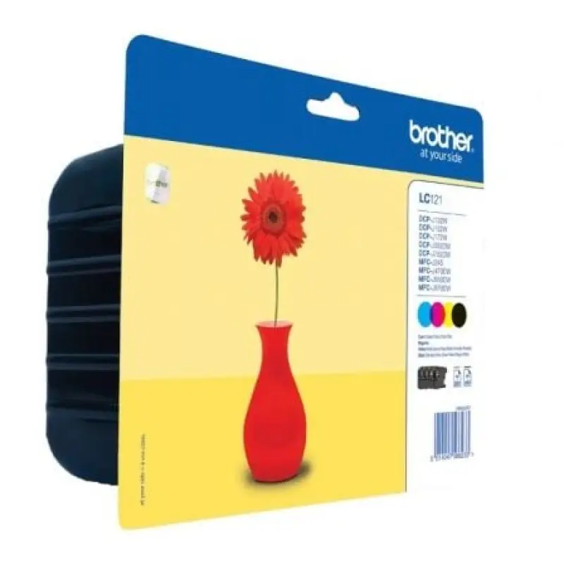 Cartucho de Tinta Original Brother LC-121VALBP Multipack/ Cian/ Magenta/ Amarillo/ Negro Cartucho de Tinta Original Brother LC-121VALBP Multipack/ Cian/ Magenta/ Amarillo/ Negro