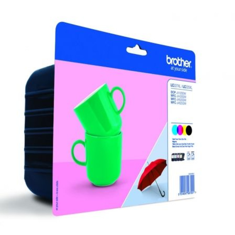 Cartucho de Tinta Original Brother LC-227XL Alta Capacidad Multipack/ Cian/ Magenta/ Amarillo/ Negro Cartucho de Tinta Original Brother LC-227XL Alta Capacidad Multipack/ Cian/ Magenta/ Amarillo/ Negro