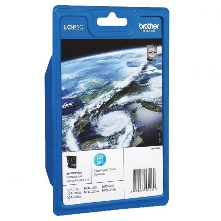 Cartucho de Tinta Brother LC-985 Cian Cartucho de Tinta Brother LC-985 Cian