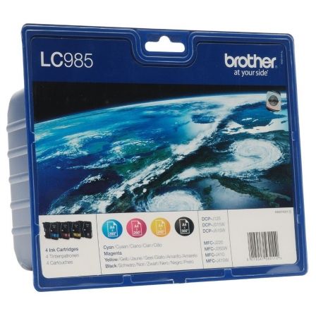 Cartucho de Tinta Original Brother LC- 985 Multipack/ Cian/ Magenta/ Amarillo/ Negro Cartucho de Tinta Original Brother LC- 985 Multipack/ Cian/ Magenta/ Amarillo/ Negro