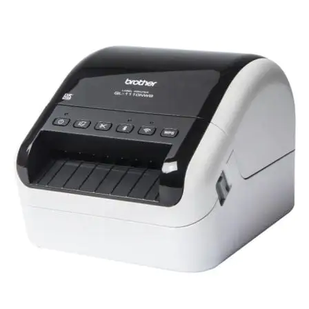 Impresora de Etiquetas Brother QL-1110NWBC/ Térmica/ Ancho etiqueta 103mm/ USB-WIFI-Bluetooth-Ethernet/ Blanca y Negra Impresora de Etiquetas Brother QL-1110NWBC/ Térmica/ Ancho etiqueta 103mm/ USB-WIFI-Bluetooth-Ethernet/ Blanca y Negra