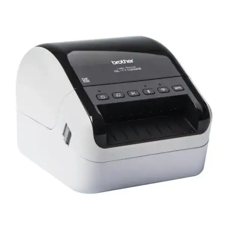 Impresora de Etiquetas Brother QL-1110NWBC/ Térmica/ Ancho etiqueta 103mm/ USB-WIFI-Bluetooth-Ethernet/ Blanca y Negra Impresora de Etiquetas Brother QL-1110NWBC/ Térmica/ Ancho etiqueta 103mm/ USB-WIFI-Bluetooth-Ethernet/ Blanca y Negra