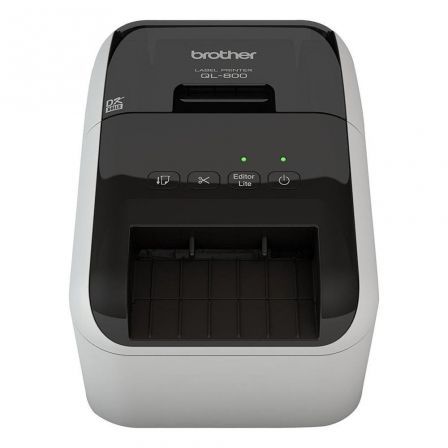 Impresora de Etiquetas Brother QL-800/ Térmica/ Ancho etiqueta 62mm/ USB/ Blanca y Negra Impresora de Etiquetas Brother QL-800/ Térmica/ Ancho etiqueta 62mm/ USB/ Blanca y Negra
