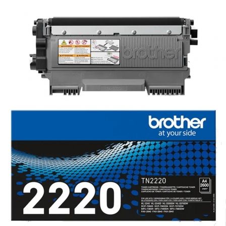 Tóner Original Brother TN-2220/ Negro Tóner Original Brother TN-2220/ Negro