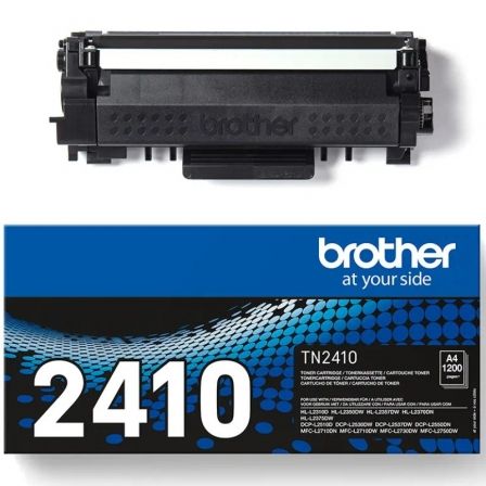 Tóner Original Brother TN-2410/ Negro Tóner Original Brother TN-2410/ Negro