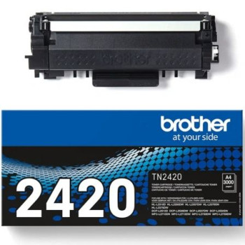 Tóner Original Brother TN-2420 Alta Capacidad/ Negro Tóner Original Brother TN-2420 Alta Capacidad/ Negro