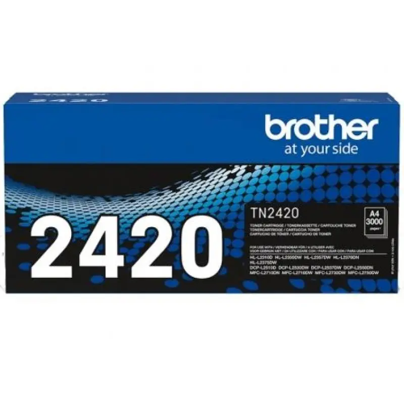 Tóner Original Brother TN-2420 Alta Capacidad/ Negro Tóner Original Brother TN-2420 Alta Capacidad/ Negro