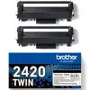 Tóner Original Brother TN2420TWIN Multipack XL Alta Capacidad/ 2x Negro Tóner Original Brother TN2420TWIN Multipack XL Alta Capacidad/ 2x Negro