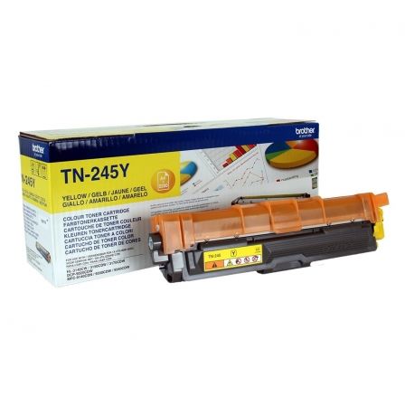 Tóner Original Brother TN-245Y Alta Capacidad/ Amarillo Tóner Original Brother TN-245Y Alta Capacidad/ Amarillo