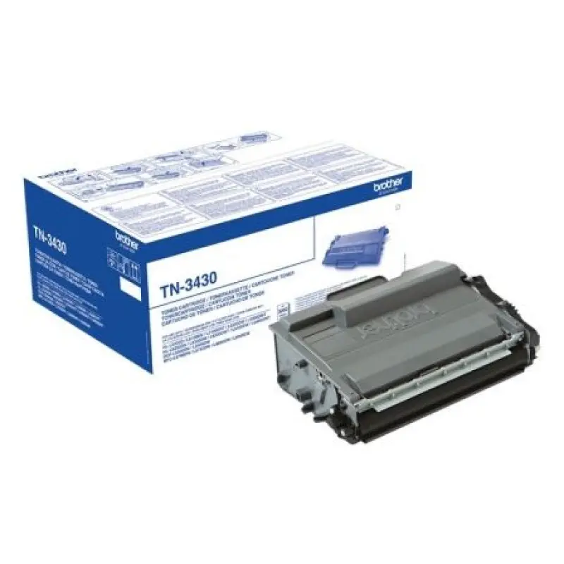 Tóner Original Brother TN-3430/ Negro Tóner Original Brother TN-3430/ Negro