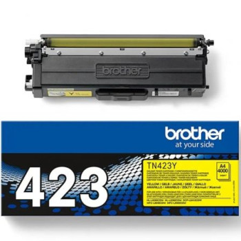 Tóner Original Brother TN-423Y Alta Capacidad/ Amarillo Tóner Original Brother TN-423Y Alta Capacidad/ Amarillo