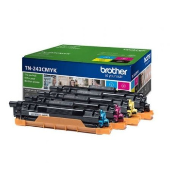 Tóner Original Brother TN-243CMYK Multipack/ Cian/ Magenta/ Amarillo/ Negro Tóner Original Brother TN-243CMYK Multipack/ Cian/ Magenta/ Amarillo/ Negro