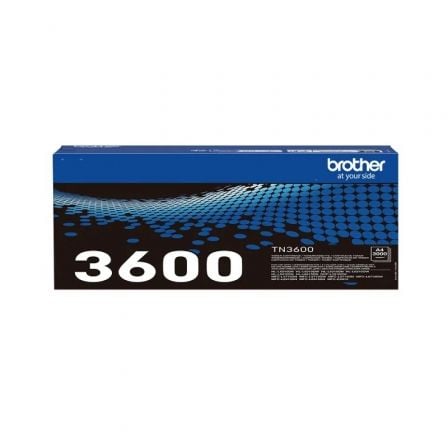 Tóner Original Brother TN3600/ Negro Tóner Original Brother TN3600/ Negro