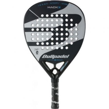 Pala de Pádel Bullpadel Hack 03 Junior 2023/ Negra y Gris Pala de Pádel Bullpadel Hack 03 Junior 2023/ Negra y Gris
