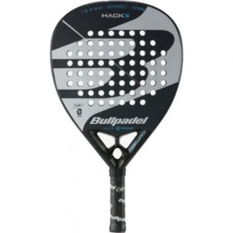Pala de Pádel Bullpadel Hack 03 Junior 2023/ Negra y Gris Pala de Pádel Bullpadel Hack 03 Junior 2023/ Negra y Gris