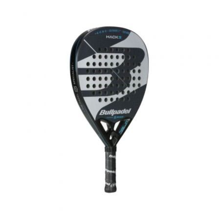 Pala de Pádel Bullpadel Hack 03 Junior 2023/ Negra y Gris Pala de Pádel Bullpadel Hack 03 Junior 2023/ Negra y Gris