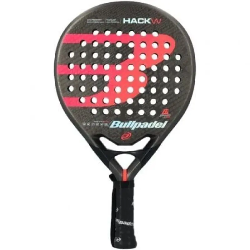 Pala de Pádel Bullpadel Hack W 2019 (Ale Salazar)/ Roja y Negra Pala de Pádel Bullpadel Hack W 2019 (Ale Salazar)/ Roja y Negra