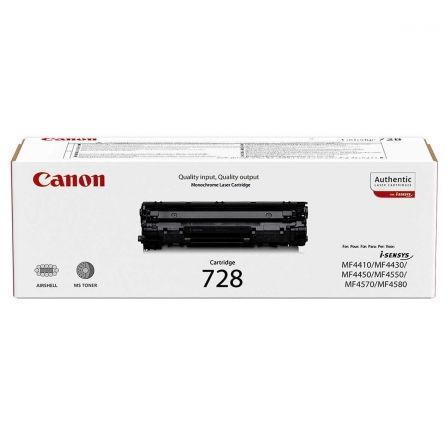 Tóner Original Canon nº728/ Negro Tóner Original Canon nº728/ Negro
